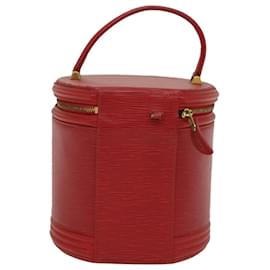 Louis Vuitton-LOUIS VUITTON Epi Cannes Hand Bag Red M48037 LV Auth 52927-Red