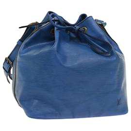 Louis Vuitton-LOUIS VUITTON Epi Petit Noe Shoulder Bag Blue M44105 LV Auth bs8576-Blue