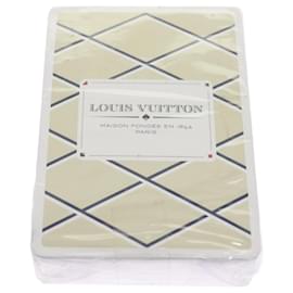Louis Vuitton-LOUIS VUITTON Cartes à jouer pour Etui Cartes Arsne Beige Argent LV Auth ki3472-Argenté,Beige