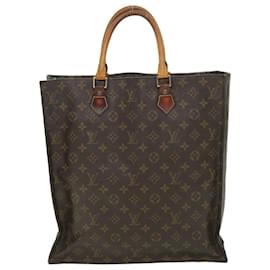 Louis Vuitton-LOUIS VUITTON Monogram Sac Plat Hand Bag M51140 LV Auth 53334-Monogram