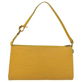 Louis Vuitton-LOUIS VUITTON Epi Pochette Accessoires Pochette Jaune M52989 Auth LV 54581-Jaune
