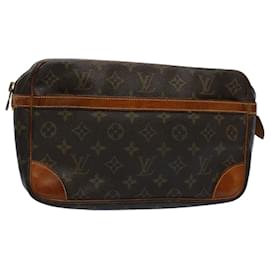 Louis Vuitton-Louis Vuitton Monogram Compiegne 28 Clutch Bag M51845 LV Auth 53104-Monogram