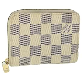 Louis Vuitton-Portamonete Zippy LOUIS VUITTON Damier Azur N60138 LV Aut 55114-Altro