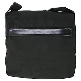Prada-PRADA Shoulder Bag Nylon Black Auth ar10302-Black