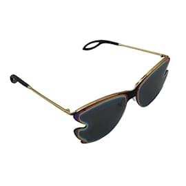 Louis Vuitton-Louis Vuitton Bohemian Vuittony Mirrored Holographic Square Sunglasses-Multiple colors