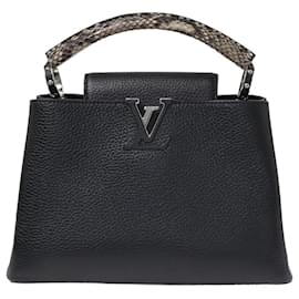 Louis Vuitton-Black Taurillon Capucines BB Bag-Black