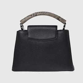 Louis Vuitton-Bolsa BB Taurillon Capucines negra-Negro