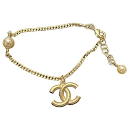 Chanel-Bracelet Chanel métal-Doré