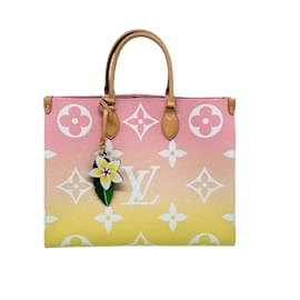 Louis Vuitton-Louis Vuitton Onthego GM au bord de la piscine Dégradé Pastel Rose Clair Fullset / Novo-Multicolore