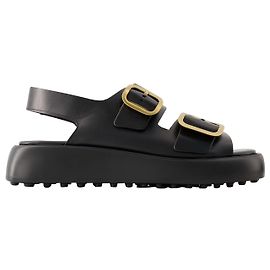 Sandali in Gomma - Tod's - Pelle - Nero Nero