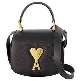 Borsa a tracolla Nano Paris - AMI Paris - Pelle - Nera Nero