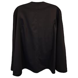 Chloé-Chloé Cape-Effect Vest in Black Virgin Wool-Black