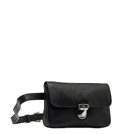 Prada-Leather Mini Belt Bag-Black