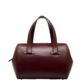 Cartier-Must de Cartier Leather Handbag-Red