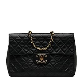 Chanel-Maxi Classic Single Flap Bag-Black