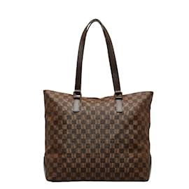 Louis Vuitton-Damier Ebene Cabas Mezzo N51152-Brown