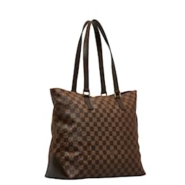Louis Vuitton-Damier Ebene Cabas Mezzo N51152-Brown