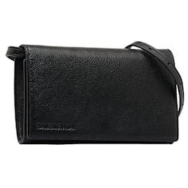 Balenciaga-Leather Crossbody Bag  616034-Black