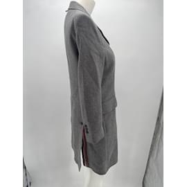 Thom Browne-THOM BROWNE  Coats T.fr 42 Polyester-Grey