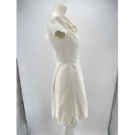 Christian Dior-CHRISTIAN DIOR Kleider T.fr 36 Baumwolle-Weiß