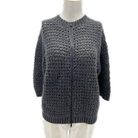 Strickwaren Brunello Cucinelli T.International M Kaschmir Grau