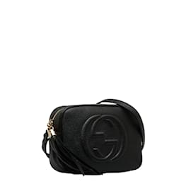 Gucci-Soho Disco Leather Crossbody Bag 308364-Black
