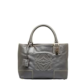 Loewe-Leather Amazona 28-Grey