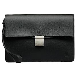 Louis Vuitton-Taiga Selenga Clutch Bag M30782-Black