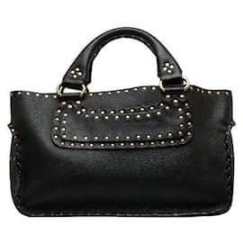 Céline-Leather Boogie Handbag-Black