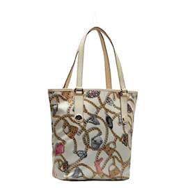 Gucci-Printed Nylon Charmy Tote Bag 153009-White