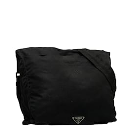 Prada-Tessuto Crossbody bag-Black