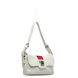 Loewe-Leather Shoulder Bag-White