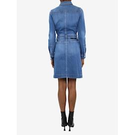 Stella Mc Cartney-Blaues, langärmliges Jeanshemdkleid – Größe IT 38-Blau