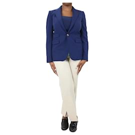 Ralph Lauren-Blauer einreihiger Blazer – Größe UK 14-Blau