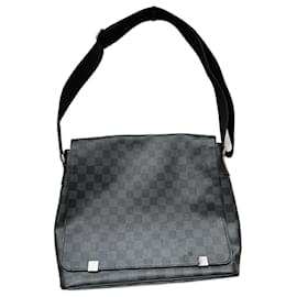 Louis Vuitton-Bags Briefcases-Grey