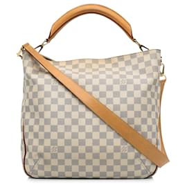 Louis Vuitton-Louis Vuitton White Damier Azur Soffi-White