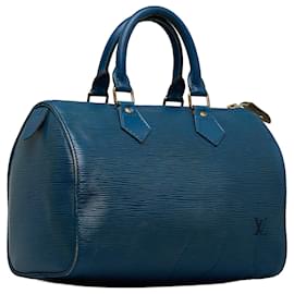 Louis Vuitton-Louis Vuitton Blue Epi Speedy 30-Blue