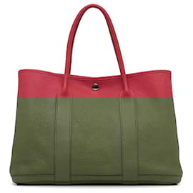 Hermès-Hermes Red Garden Party 36-Red