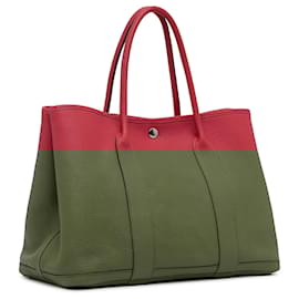 Hermès-Hermès Garden Party Rouge 36-Rouge