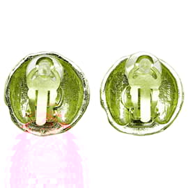 Chanel-Boucles d'oreilles à clip CC en or Chanel-Doré