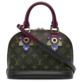 Louis Vuitton-Louis Vuitton Brown Monogram Totem Alma BB-Brown,Red,Dark red