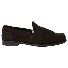 Church's-Church's Pembrey Rodeo Loafers in Brown Suede-Brown