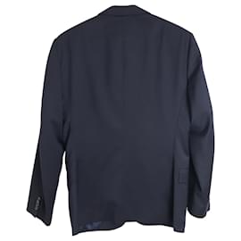 Kenzo-Kenzo Pin Stripe Tailored Blazer in Gray Wool-Grey