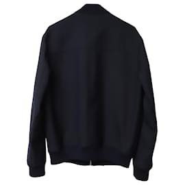 Sandro-Sandro Paris Bomber Jacket in Black Cotton-Black