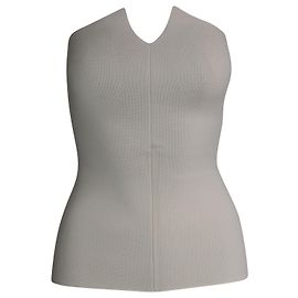 Khaite Punto Strapless Top in White Viscose White Cream