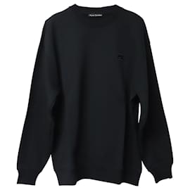 Acne-Acne Studios Crewneck Sweater in Black Cotton-Black