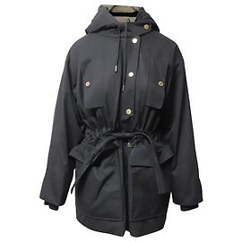 Parka con cappuccio Sandro in cotone Nero Nero