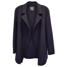 Theory Clairene Open-Front Jacket in Navy Blue Cashmere and Wool Navy blue