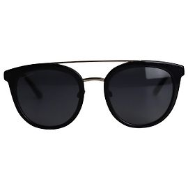 Bulgari BV 8184Occhiali da sole rotondi B in acetato nero Nero