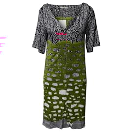 Balenciaga-Balenciaga Printed Jersey Short Dress in Multicolor Rayon-Other,Python print